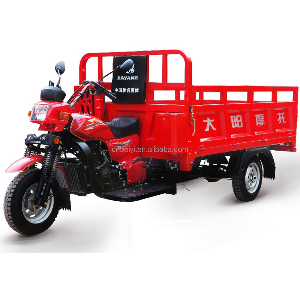 Прямая Продажа Красный Тяжелый 200cc моторный трицикл большой грузовой трицикл бензиновый грузовой Грузовой Трехколесный мотоцикл самый сильный 2024 мощности