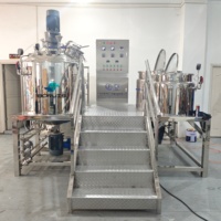 Homogénéisateur à vide automatique, machine d'émulsification, équipement de mélange en acier inoxydable pour lotion