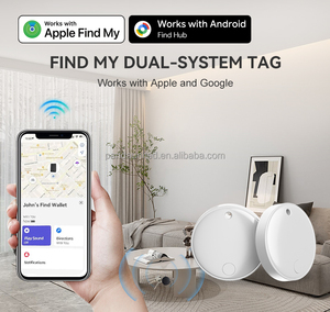 Funciona com Apple Find My & Google Find Hub Global Tracker Dual Systems Tag para Key <span class=keywords><strong>Bag</strong></span> Carteira Bagagem Crianças Bateria Substituível - Product Image 5