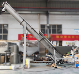 Movable Screw <strong>Conveyor</strong> <strong>Food</strong> Peanut Rapeseed <strong>Spiral</strong> Particle <strong>Conveyor</strong> Pipe Screw Auger Feeder With Hopper - Product Image 2