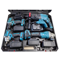 Ensemble d'outils électriques Festool à batterie lithium-ion rechargeable de qualité industrielle avec moteur sans balais, quatre pièces, ensemble complet