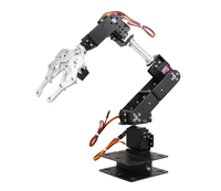 Bras robotique 6-DOF, éducation robotique, bras mécanique, kit de bricolage avec pince métallique MG995R