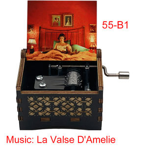 <span class=keywords><strong>Caja</strong></span> <span class=keywords><strong>de</strong></span> música con manivela <span class=keywords><strong>de</strong></span> madera <span class=keywords><strong>Amelie</strong></span>, 18 notas, famosa película francesa, melodía, recuerdo especial, amigos, cumpleaños, regalos <span class=keywords><strong>de</strong></span> Navidad - Product Image 3