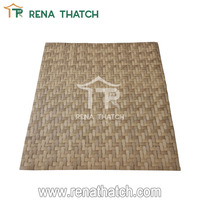 Tissage en rotin artificiel résistant aux UV, feuilles de bambou synthétique, panneaux tissés, feuille de bambou en plastique