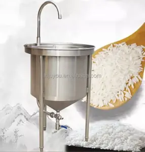 Hot selling stainless steel water pressure red bean rice grains washing machine