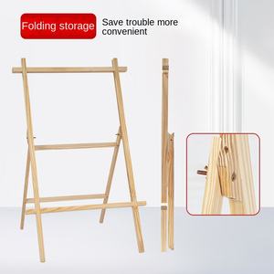Soporte <span class=keywords><strong>de</strong></span> Exhibición Portátil, Ligero y Plegable <span class=keywords><strong>de</strong></span> <span class=keywords><strong>Madera</strong></span> <span class=keywords><strong>de</strong></span> Pino para Pósteres, Exhibidor <span class=keywords><strong>de</strong></span> Pie para KTV, Soporte <span class=keywords><strong>de</strong></span> Exhibición para Exteriores, Caballete Resistente - Product Image 4