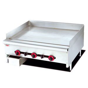 Nueva Plancha de Gas para Mostrador de 48 Pulgadas, Placa Plana de Acero Inoxidable de 18 mm, <span class=keywords><strong>Teppanyaki</strong></span> LPG/NG, 4 Quemadores, Parrilla para Hamburguesas, Equipo de Catering - Product Image 2