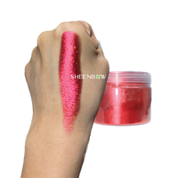 Sheenbow Poudre de chrome métallique super rouge Pigment de fard à paupières effet métal rouge