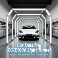 ZGE1006 Energiesparende IP54 6500K 90 CRI Garage Auto-Detailing LED-Deckenleuchte Bogenförmig für Autowerkstatt