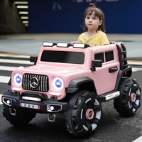 Mobil Listrik Empat Roda dengan Remote Control, Peredam Kejut, Off Road, Dua Kursi untuk Anak-anak dan Dewasa