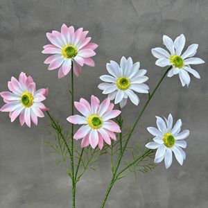 Fleurs artificielles en soie Pingping, 3 têtes, marguerites d'été, décorations de plafond pour mariage - Product Image 3