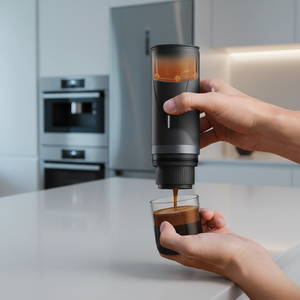 Cafetera Eléctrica Portátil Mini, Funciona con Batería, Compatible con Café en Polvo/<span class=keywords><strong>Cápsulas</strong></span>, Máquina Pequeña para Uso en Casa y Oficina - Product Image 5