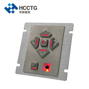 Teclado de Navegación por Voz Compatible con ADA con Símbolos en Braille, IP65 Resistente al Agua, Acero Inoxidable, Teclado USB para Cajero Automático y Kiosco AKB10 - Product Image 5