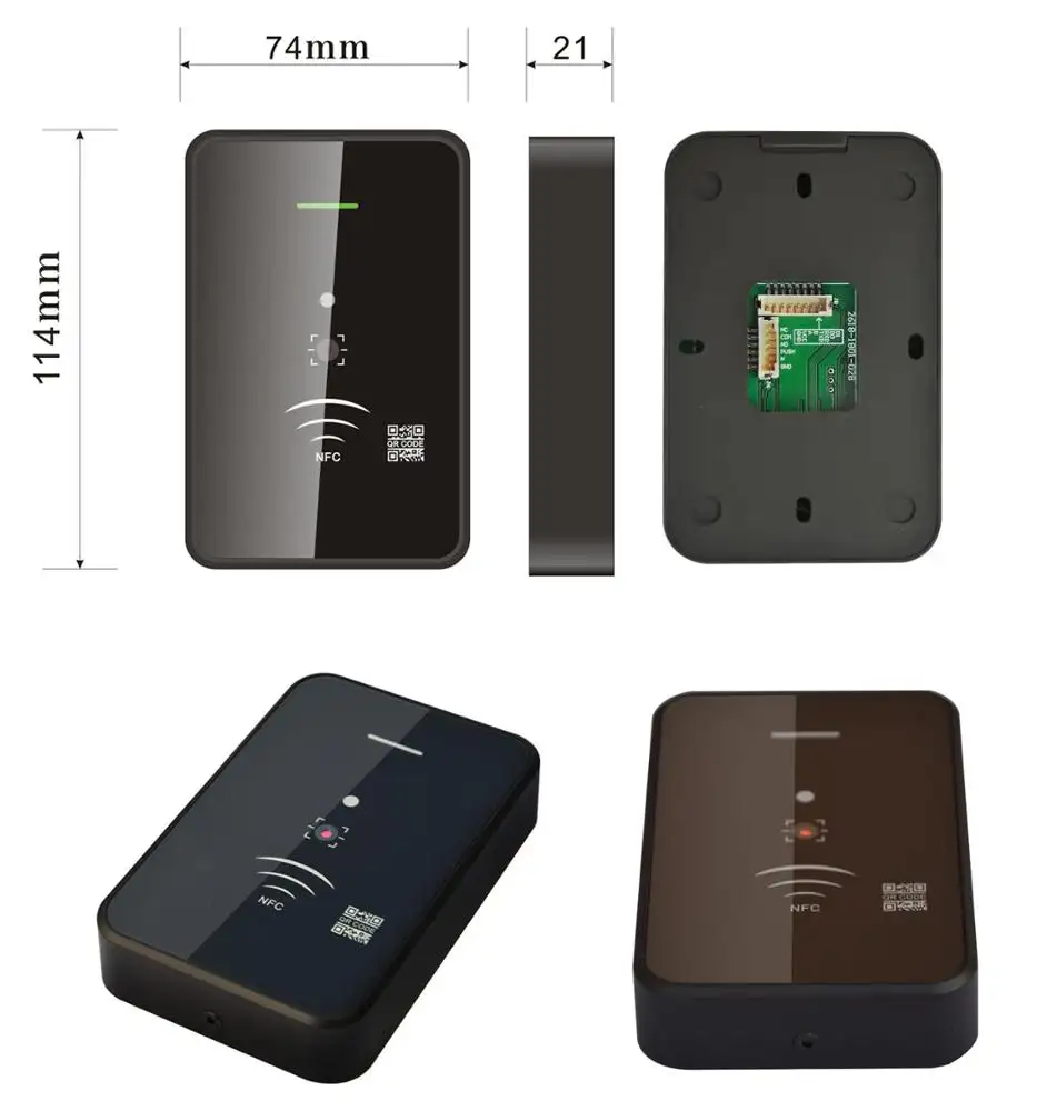 Wiegand uygulaması QR denetleyici NFC erişim kontrolü kart okuyucu sistemi