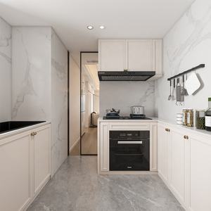 Meuble de cuisine en chêne <span class=keywords><strong>blanc</strong></span> massif, sur mesure, avec insert cerused extensible et organisateur en bois massif - Product Image 6