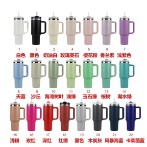 Wholesale KT St Double Wall Stainless Steel Insulated Water Bottle Branded New Luxury 40oz Tumbler Travel <b>Cup</b> With Handle - Product Image 6