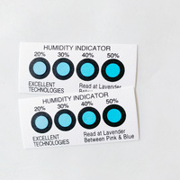 Carte indicatrice d'humidité réversible 10-40% 4 points bleue, écologique et réutilisable pour l'emballage des circuits imprimés (PCB) d'ordinateurs, téléphones portables et appareils photo