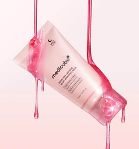 Masque de nuit hydratant à la caféine rose PDRN medicube 75ml, masque de nuit coréen à la caféine, revitalise la peau fatiguée, réparation et nutrition de nuit - Product Image 1