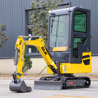 Mini-excavatrice de 1,0 tonne, excavatrice compacte sur chenilles, excavatrice de 2 tonnes, 3,5 tonnes, petite machine de terrassement, excavatrice hydraulique pour l'aménagement paysager