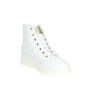 Candice Copper Donna Sneakers, chaussures de style basket-ball blanches - Product Image 5