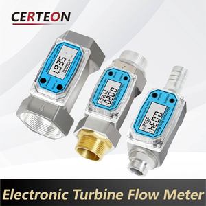Pulse <strong>Output</strong> Industrial IP65 Display High Accuracy 1.5" 1" <strong>3</strong>/4" Water Diesel Threaded Digital <strong>Turbine</strong> Flow Meter - Product Image 5