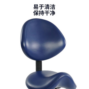 Silla médica Hewei MC-001F, silla giratoria tipo silla de montar para uso en salón, hospital u oficina, con base de cinco estrellas y ruedas. - Product Image 4