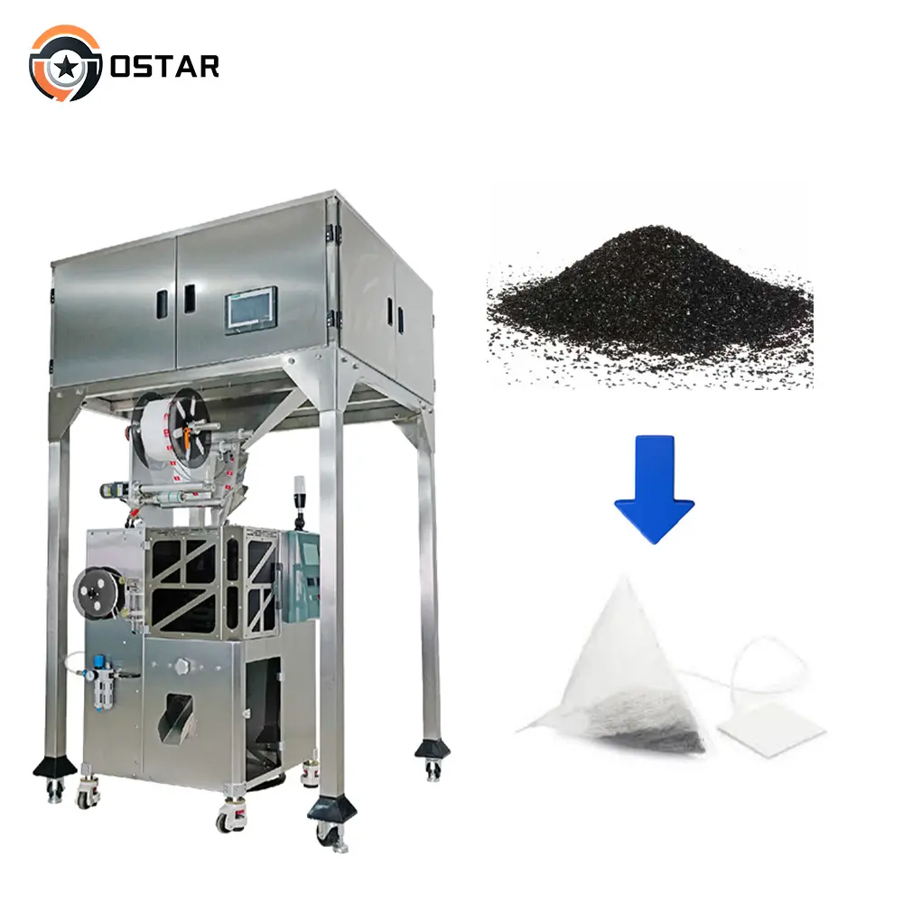 Sacchetti 100 al minuto macchina confezionatrice per bustine di tè in carbone attivo a granuli adsorbenti