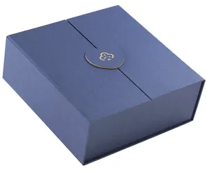 Caixa de presente para embalagem de cosméticos personalizados para cuidados com a pele Caixa de presente luxuosa rígida dobrável com tampa magnética