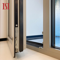Top Marque Personnalisé Moderne Tilt- Turn Windows System Triple Hurricane Impact Glass pour Salon Balcon Persienne Rideau Type