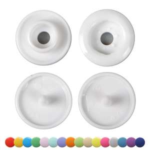 Botones de Presión de Resina Plástica Redondos Personalizados de Alta Calidad, en Caja de Colores T5 T8, para Ropa de Bebé, 4 Piezas - Product Image 4