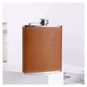 Flacon à liqueur moderne de haute qualité, bouteille d'alcool portable, flacon de poche en acier inoxydable, pour whisky, vin, camping, extérieur, 6/7/8 OZ - Product Image 6