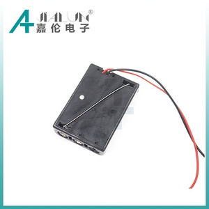 Jialun 3 <span class=keywords><strong>x</strong></span> AAA pin chủ nhựa màu đen hộp pin cho AAA pin - Product Image 2