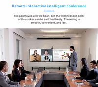 Écran interactif multi-touch sans fil de 55/65/75 pouces avec projection. Convient aux réunions d'affaires. Tableau blanc numérique.