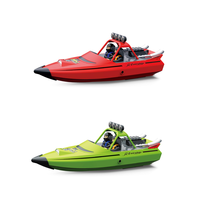 Bateau télécommandé RC 2.4G, Nacelle RC, Bateau RC haute vitesse, Navire RC électrique étanche avec fonction de rappel de batterie faible