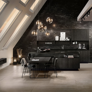 Nuevo Gabinete <span class=keywords><strong>de</strong></span> <span class=keywords><strong>Cocina</strong></span> Minimalista Ecológico con Estructura <span class=keywords><strong>de</strong></span> Madera Contrachapada VC, Encimera <span class=keywords><strong>de</strong></span> Mármol y <span class=keywords><strong>Puertas</strong></span> Acrílicas <span class=keywords><strong>para</strong></span> Hogar Moderno - Product Image 6