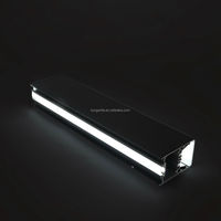 Profilé LED en aluminium lumineux 50 mm * 75 mm pour bureaux et salles d'exposition