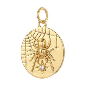 Delicado Collar con Colgante de Abeja en Latón Chapado en Oro Real de 24K - Product Image 6