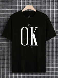 เสื้อยืดแขนสั้นผู้ชาย ผ้าถัก พิมพ์ลาย คอกลม สั่งทำได้ คุณภาพสูง ผ้าฝ้าย ไซส์ใหญ่ สำหรับผู้ชาย - Product Image 4