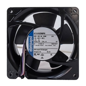 ebm-papst 4114N/2H8PU 24V 119×119×38mm DC Axial Cooling Fan for Industrial <b>Control</b> Cabinet Equipment - Product Image 1