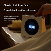 Réveil TFT Modèle X26 avec affichage dynamique des paroles, ambiance sonore rétro en ABS et bruit blanc pour haut-parleur
