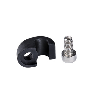 Clip de câble de vélo Bolany en plastique noir, support de câble pour fourche de vélo de montagne, pour lignes de frein et de vitesses - Product Image 2