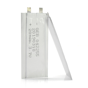 Lithium polymer battery <span class=keywords><strong>3</strong></span>,7 v 20 mah 042255 ultra thin polymer li-Polymer rechargeable battery - Product Image 2
