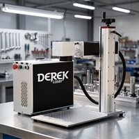 NOUVEAU DEREK Machine de marquage et gravure laser à fibre haute précision, compatible DST, 2.5D, 3D, MAX, JPT, Mopa, M7, 20W-100W, couleur, Lightburn, EzCad
