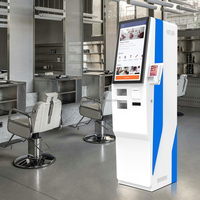 Kiosque de paiement de stationnement automobile sur pied avec écran LED pour l'échange de devises en libre-service, avec SDK et reconnaissance faciale