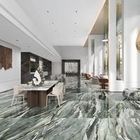 Azulejo de Porcelana con Aspecto de Mármol Brillante Moderno de Primera Calidad de 900x1800 mm |   Baldosas Antibacterianas Antideslizantes de 10 mm de Espesor para Piso/Pared para Apartamento