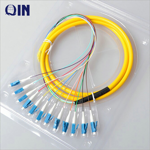 Sợi Quang Học 12Core MTP/MPO để MPO SC Singlemode Vá dây ngắn chiều dài sử dụng bên trong của hộp mô đun - Product Image 1