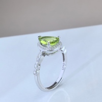 Bague en argent sterling 925 plaqué rhodium, taille poire, avec diverses pierres précieuses naturelles, vente en gros d'usine, pour femme, cadeau, tenue de soirée