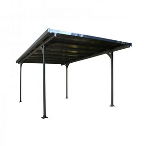 Acrylique Plat Toit Autoportant Carport En Aluminium Gris Cadre Parking <span class=keywords><strong>Garage</strong></span> Extérieur Hangar Pour La Maison Patio - Product Image 3