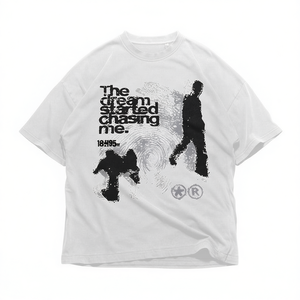 T-Shirt Unisex in Cotone Pesante Stile Y2K Streetwear con Grafica Casual per Amanti dell'Arte e Skater - Product Image 2