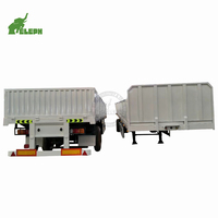 Semi-remorque à parois latérales en acier, 3 essieux, transport de marchandises lourdes